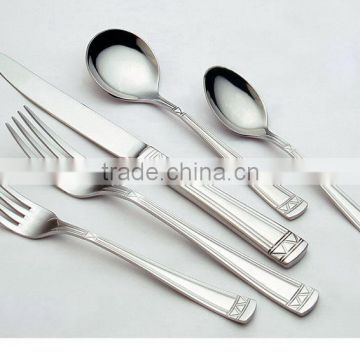 gold plated silver cutlery stainless steel cutlery set