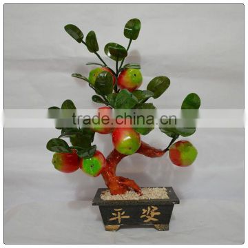 Jade 8 Piece Apple Tree big tree ,natural stone tree ,holiday decoration money tree