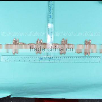 HC-4625-1 Hechun Dresses Fashion Garment Crystal Bead Trim for Wedding photo-6