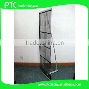 Economic double line portable book display stands