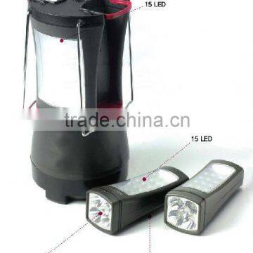 LED CAMPING LANTERN W/DETACHABLE TORCH