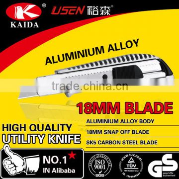 18mm Snap Off Blade Aluminium Alloy Utility Cutter Knife