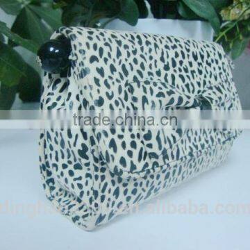 2016 New Arrival Makeup Bag Leopard Print PVC Cosmetic Bag Sexy Lady Bag With Mirror photo-3