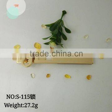 Wholesale factory price fashion long metal bag lock for leather bag