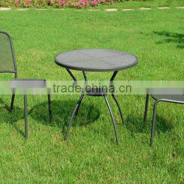 stainless steel bistro table, stainless steel chair, galvanized steel chair