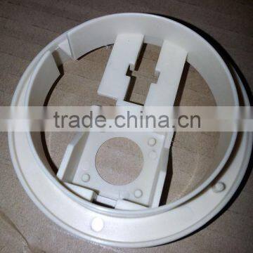making round shape white plastic injection product in shenzhen
