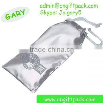 Silver Packaging Bag Satin Gift Pouch for Holiday