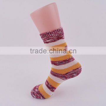 96N double cylinder lady marl yarn casual socks custom sock