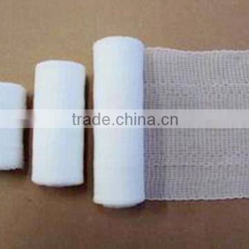 MK- PBT09 High Quality White Bleached Tabby PBT Bandage Surgical First Aid Medical Bandage Elastic Crepe Bandage