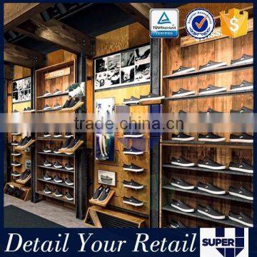 retail brands outdoor vintage sports shoes display for shop design