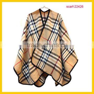 Winter Plaid Acrylic Scarf