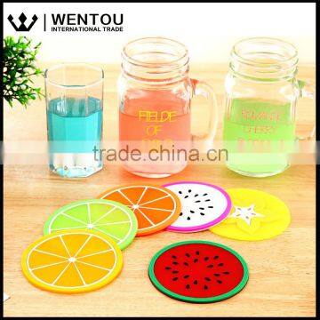 Wentou Hot Sale Colorful Fruits Silicone Placemat