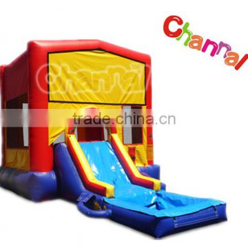 Best PVC plato inflatable playground used bouncers with slide for sale