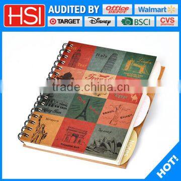 hard paper cover printed spiral notebook