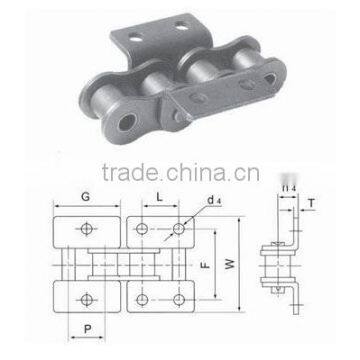 Short pitch conveyor chain attachments