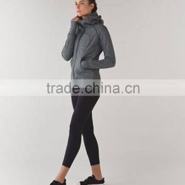 Custom fashion design nylon spandex fabric wholesale women sport jacket