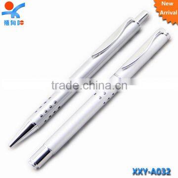 Promotional high quality silver metal pen set/pen set