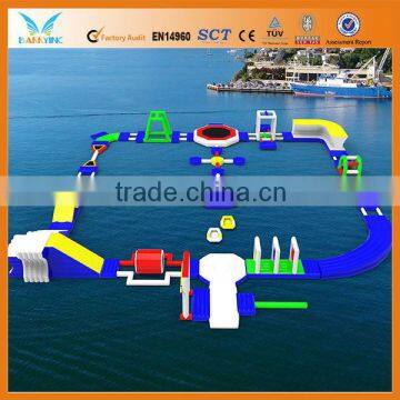 Inflatable water city for commercial