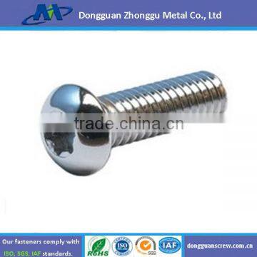 Dongguan Fastener Manufacturer of Stainless Steel Dome Headed Torx Screw