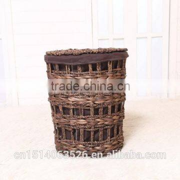 lundry hampers basket,tattan eco-friendly water hyacinth basket