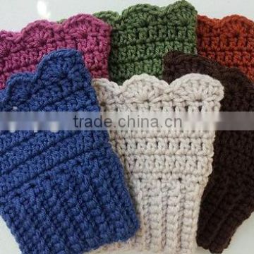 wholesale warm topper crochet cotton lace boot cuffs