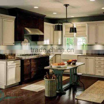 2015 hot sell American style cherry solid wood kitchen cabinet