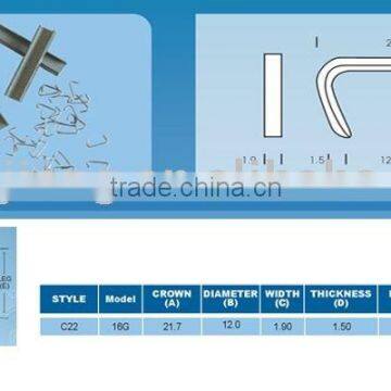 C22 series hog ring staple