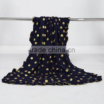 Gold Dot Blankets 2015 Hot Selling Polka Baby Blanket photo-3