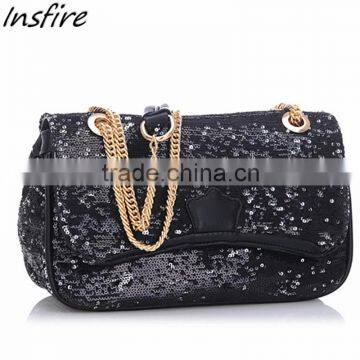 2016 china shop online cheap classcial design chain sequins bag