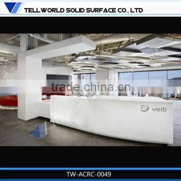 Modern Fancy Style Beauty Salon Reception Counter Hotel Reception Desk