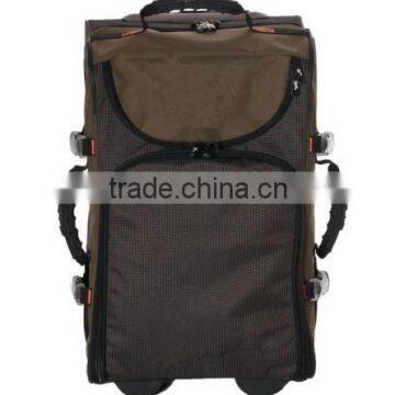 Expedition 2-Way Zipper Dual Handle Roller Rolling Fishing Gear Bag