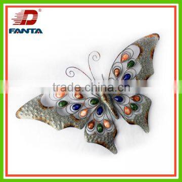 Hot selling metal 3D butterfly and dragon fly wall art decor