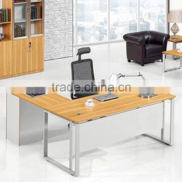 Modern L shape full melamine CEO executive desk office table