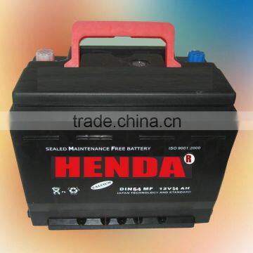 MF lead acid car battery DIN54