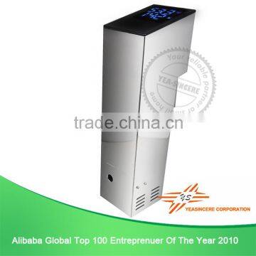 Adjustable timer and adjustable temperature systemsous vide with ultrasonic