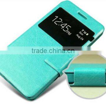 Luxury PU Leather Case for Sony Xperia Z3,Magnetic Flip Cover for Sony ,view Window Case for Sony photo-4