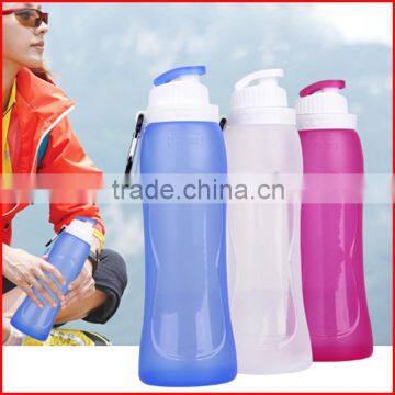 Custom soft silicone travel joyshaker water bottle