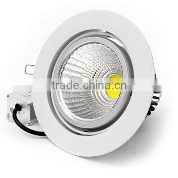 dimmable square, round cob led downlight