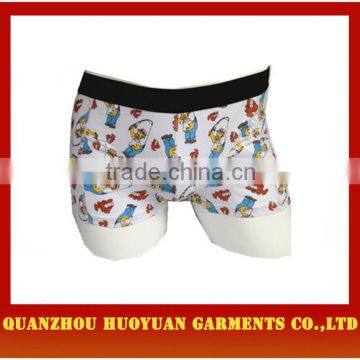 Huoyuan sexy wholesale 2015 Manufacture Europe Style men's Printed cartoon underwear underpants for men collection