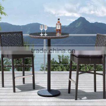 High quality promotion bar set aluminum furniture bar table and chair