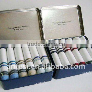 100% cotton boxed handkerchiefs