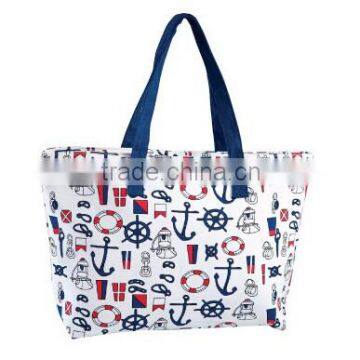 Graffiti anchor canvas handbag