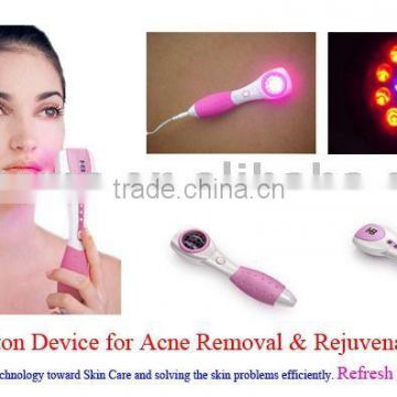 Photorejuvenation Therapy LEDs Blue Red Photon ACNE