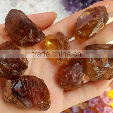 100% Natural Untreated Brazilian Citrine Crystal Stone Yellow Color Loose Gemstone Rough