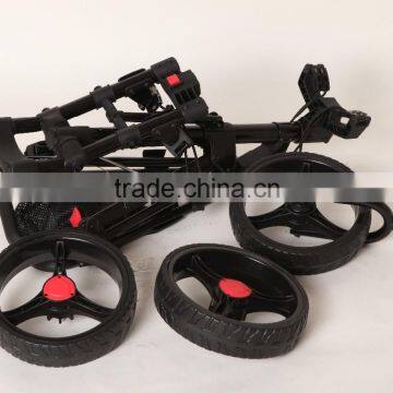 2016 Brand New Fold Light Weight 3 Wheels Push Pull Golf Trolley Manual Golf Cart photo-5