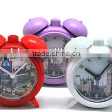 2013 new products metal desk/table twin bell /double bell alarm clock for promotion/retail