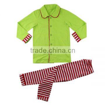 2016 Kaiyo boutique OEM service clothes adult Christmas pajamas striped pajamas boutique outfits family Christmas pajamas