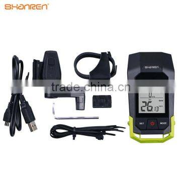 Raptor II USB rechargeable waterproof wireless bike computer with LED light                        
                                                Quality Choice
