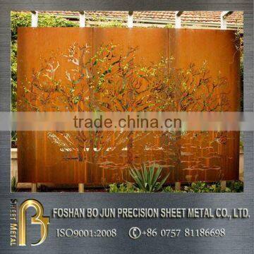 custom high precision laser cut outdoor metal screen