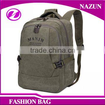 OEM Factory Custom Fashion Black Notebook Laptop Backpack Trendy Mens Canvas Backpack photo-3